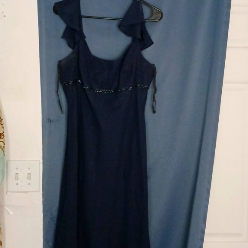 Blue gown dress